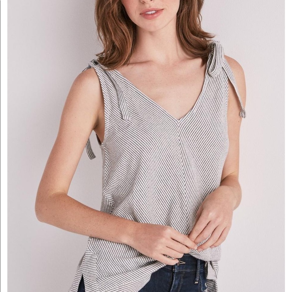 Sleeveless Striped Tank